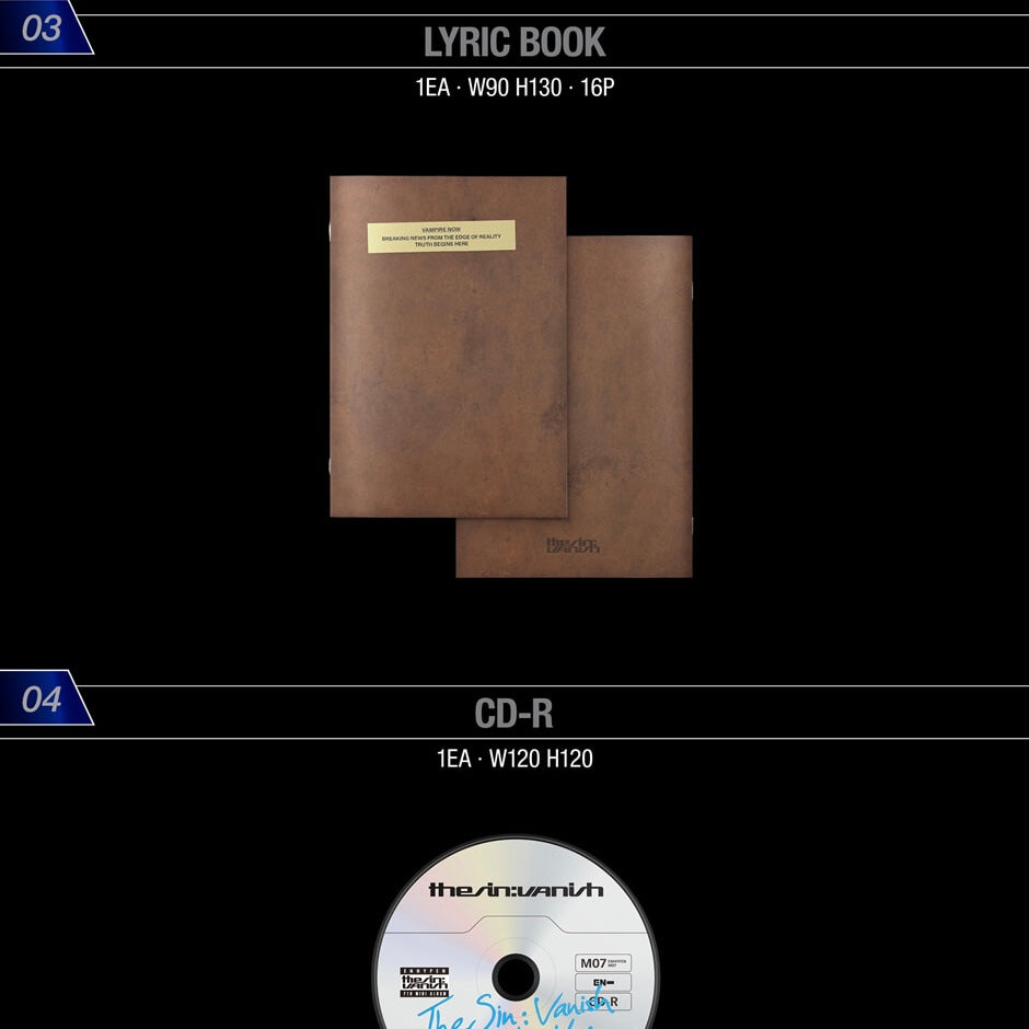 (PRÉCOMMANDE) ENHYPEN - 7E MINI-ALBUM [THE SIN : VANISH] (3 VERSIONS) ALÉATOIRE