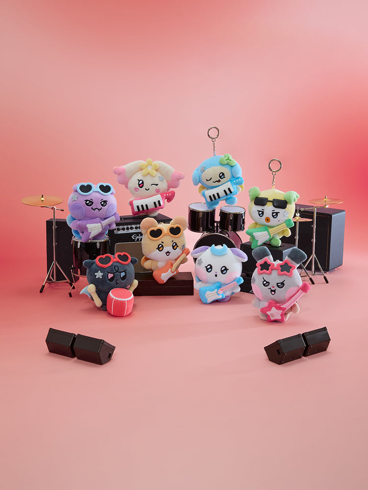 MIGHTEEZ Rock The Stage Rockstar Plush Keyring - official product photo