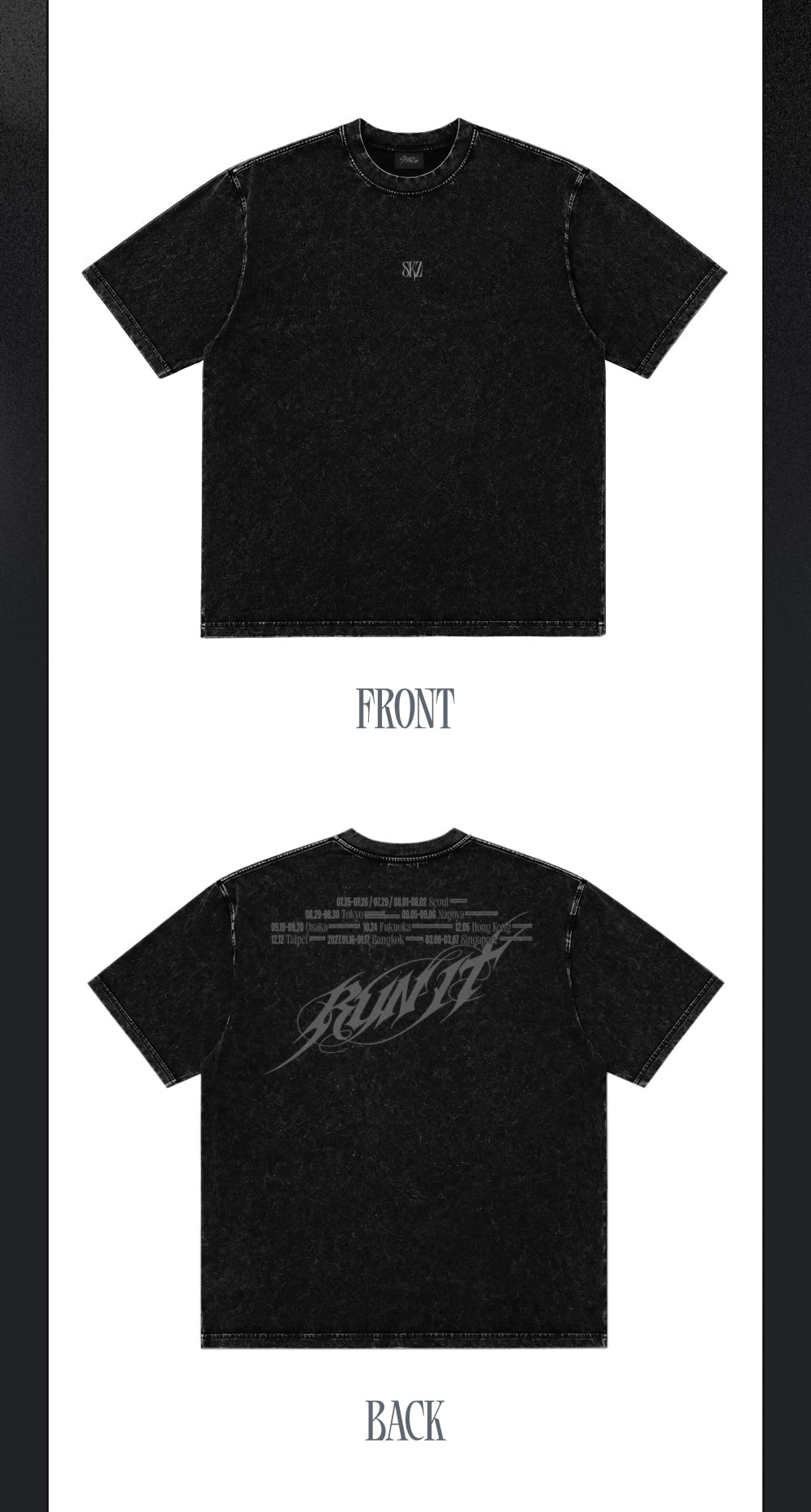 (PRÉCOMMANDE) STRAY KIDS - T-SHIRT - RUN IT