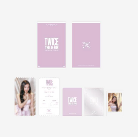 (PRE-ORDER) TWICE - TWICE <THIS IS FOR> WORLD TOUR IN INCHEON MD - SPECIAL TICKET SET (9 VERSIONS) - LightUpK