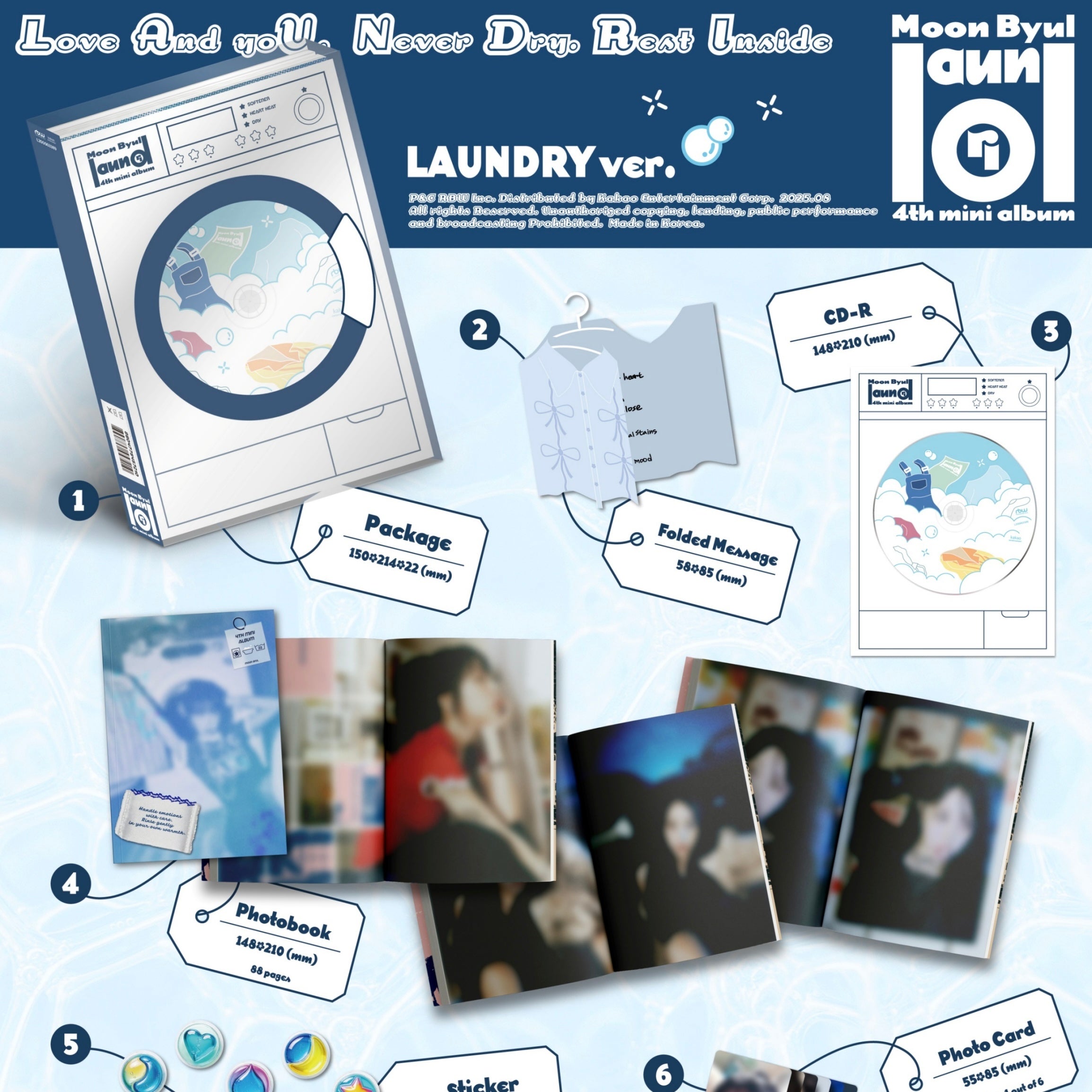 (PRE-ORDER) MOON BYUL - 4TH MINI ALBUM [LAUNDRI] (LAUNDRY VER.) - LightUpK