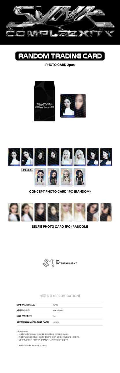 (PRE-ORDER) aespa - 02 RANDOM TRADING CARD / 2026 aespa LIVE TOUR [SYNK: COMPLaeXITY] OFFICIAL MD
