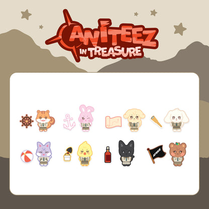 (PRE-ORDER) ATEEZ X ANITEEZ [ANITEEZ IN TREASURE] MD - 02 STITCH WAPPEN SET (8 VERSIONS) - LightUpK