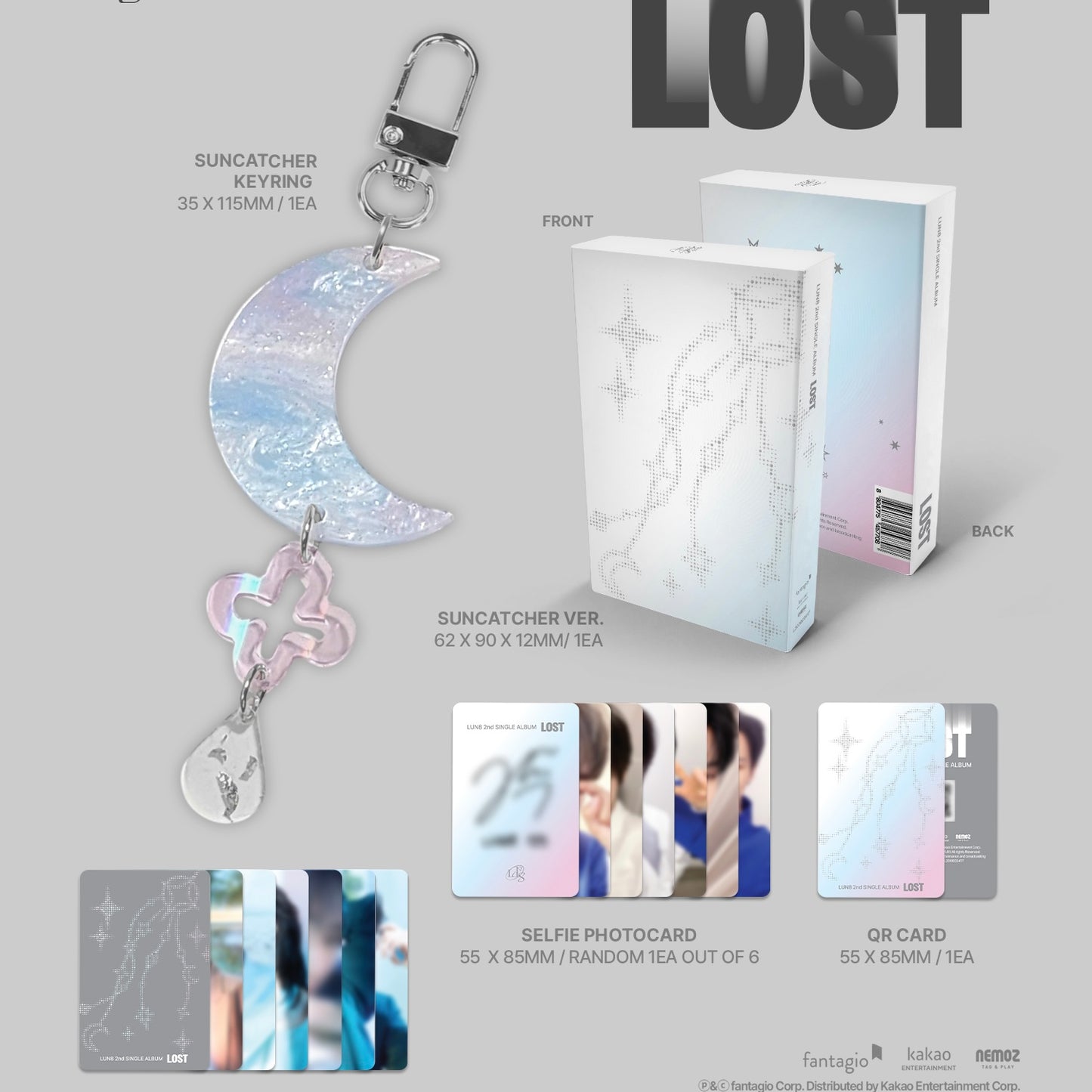 (PRE-ORDER) LUN8 - 2ND SINGLE ALBUM [LOST] (SUNCATCHER VER.) (NEMO) - LightUpK