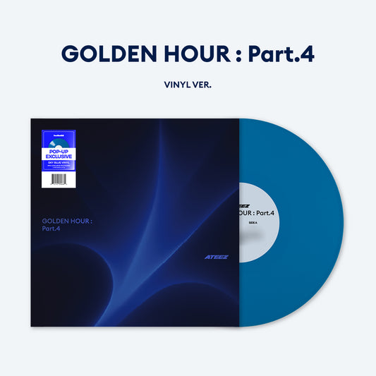 (PRE-ORDER) [HELLO82] [POP-UP EXCLUSIVE] ATEEZ - GOLDEN HOUR : PART.4 VINYL - LightUpK