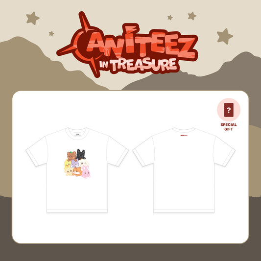 (PRE-ORDER) ATEEZ X ANITEEZ [ANITEEZ IN TREASURE] MD - 03 T-SHIRT (2 VERSIONS) - LightUpK