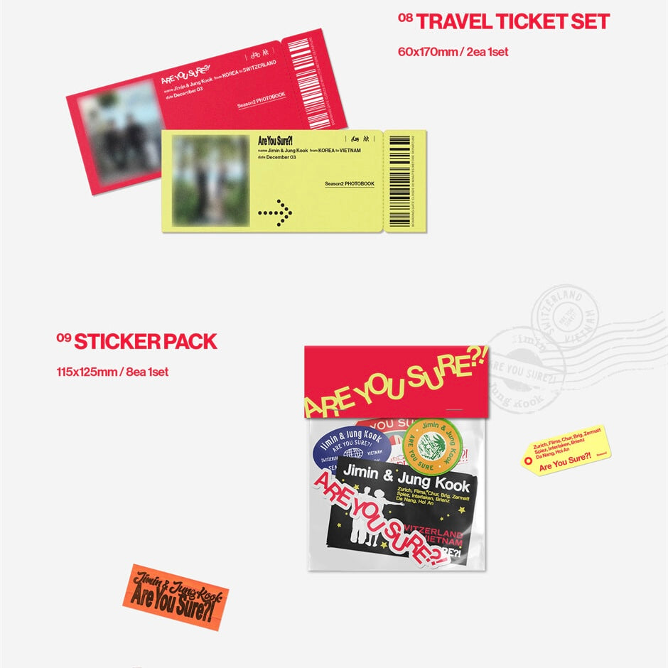 (PRÉCOMMANDE) JIMIN X JUNG KOOK - [ARE YOU SURE?! SAISON 2] (LIVRE PHOTO)