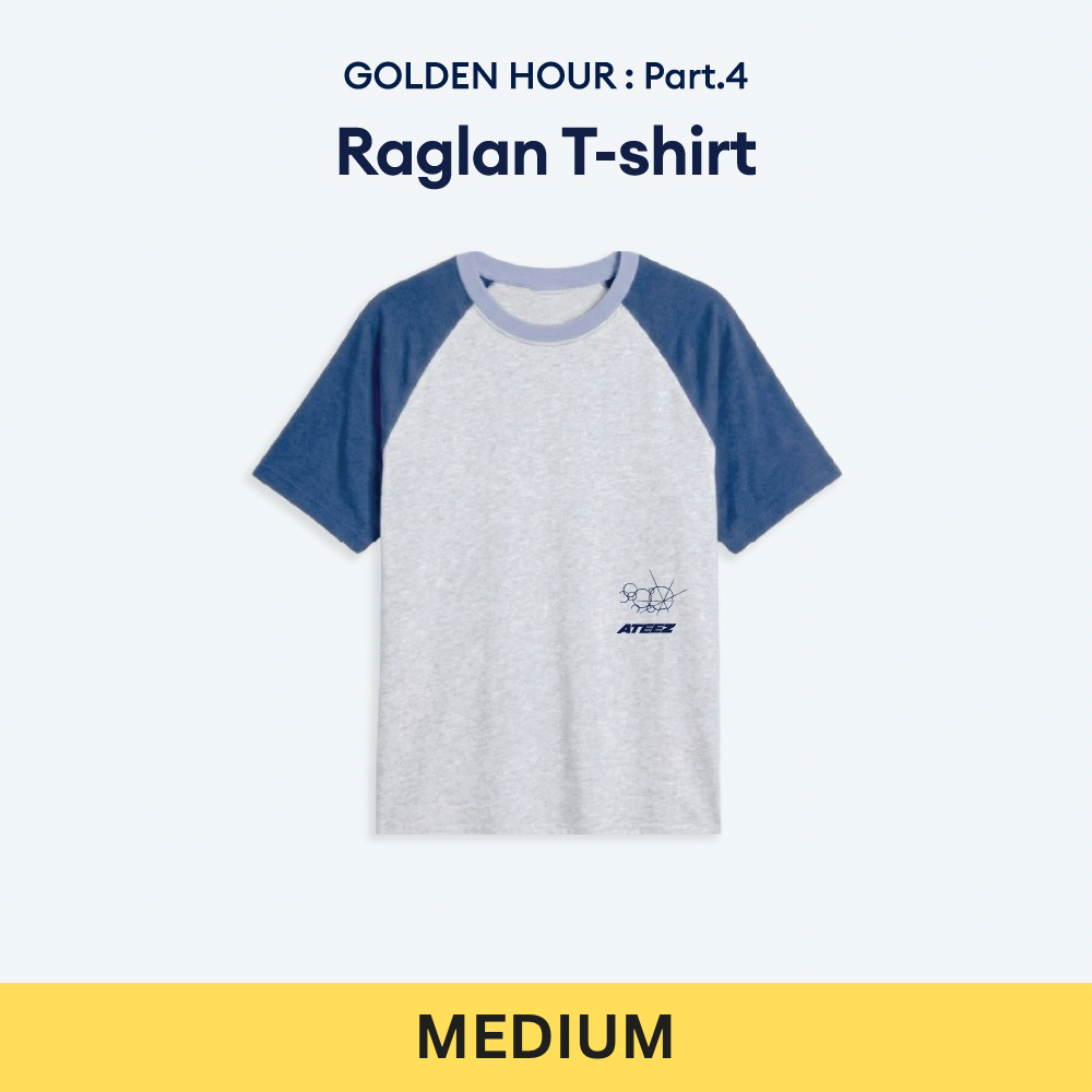 (PRE-ORDER) [HELLO82] ATEEZ - GOLDEN HOUR : PART.4 MERCH - RAGLAN T-SHIRT (3 SIZES)
