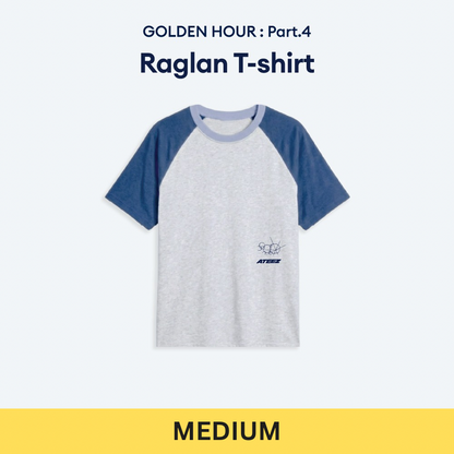 (PRE-ORDER) [HELLO82] ATEEZ - GOLDEN HOUR : PART.4 MERCH - RAGLAN T-SHIRT (3 SIZES)