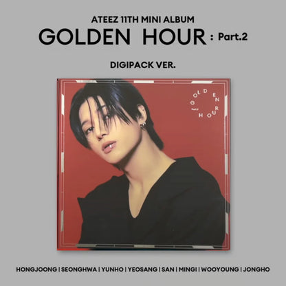 ATEEZ - GOLDEN HOUR : PART 2 DIGIPACK (8 VERSIONS) - LightUpK