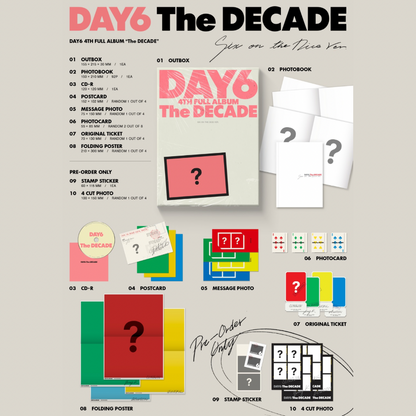 (PRE-ORDER) DAY6 - THE DECADE (2 VERSIONS) RANDOM - LightUpK