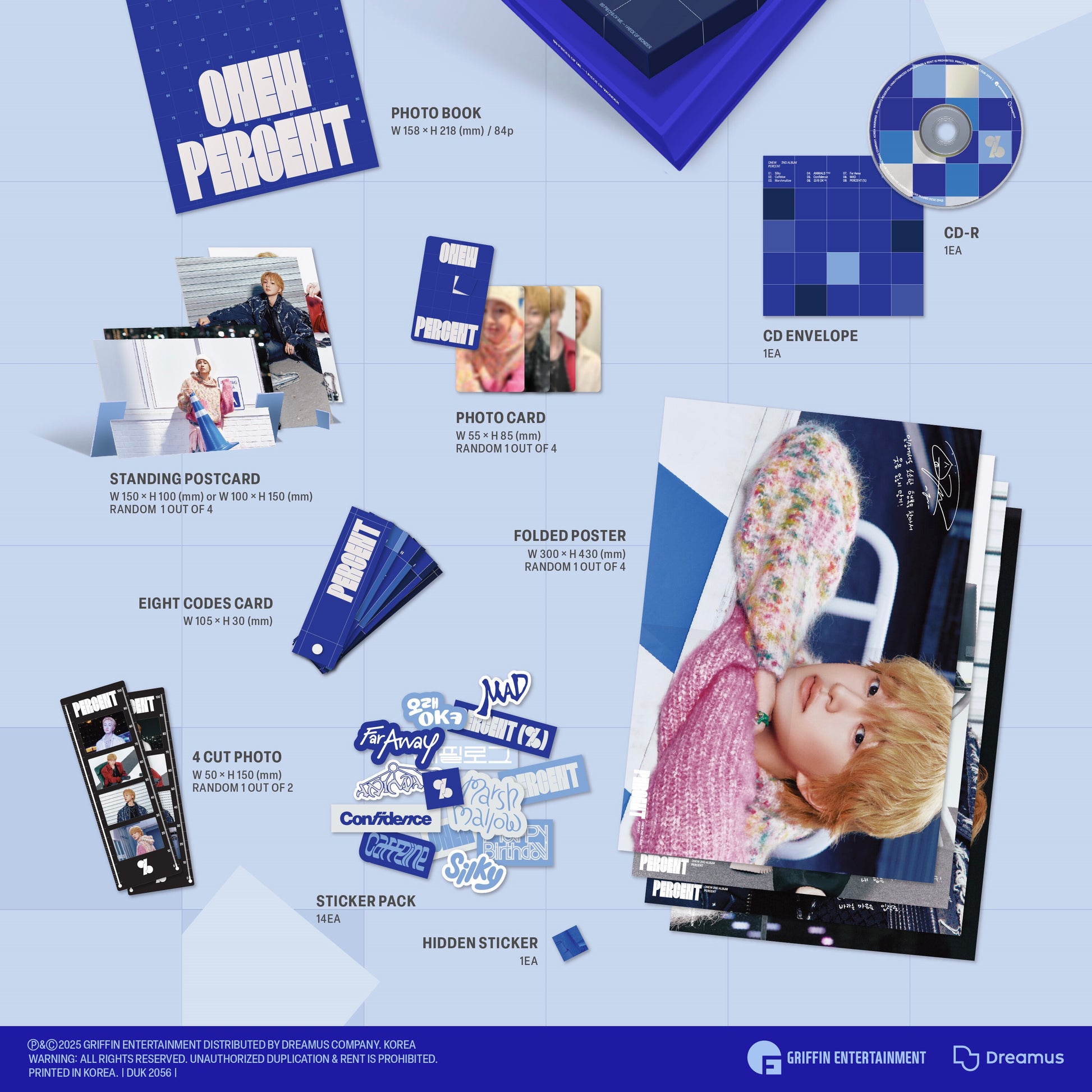 ONEW - 2ND ALBUM [PERCENT] (PHOTOBOOK VER.) (2 VERSIONS) - LightUpK