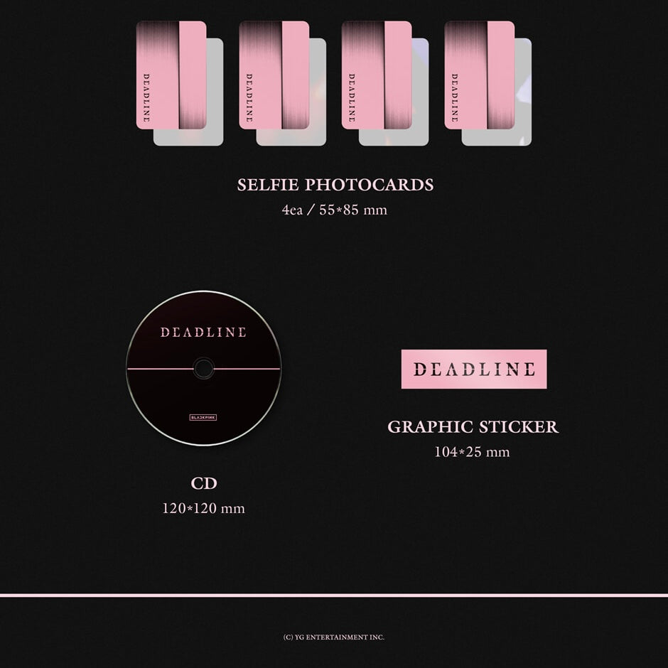 (PRE-ORDER) BLACKPINK - 3RD MINI ALBUM [DEADLINE] (2 VERSIONS) RANDOM