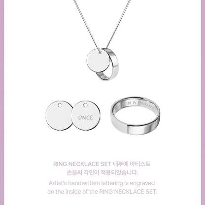 (PRE-ORDER) TWICE - TWICE <THIS IS FOR> WORLD TOUR IN INCHEON MD - RING NECKLACE SET (9 VERSIONS) - LightUpK
