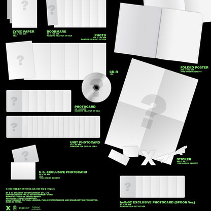 (PRE-ORDER) [HELLO82] [HELLO82 EXCLUSIVE] MONSTA X - THE X (4 VERSIONS) - LightUpK