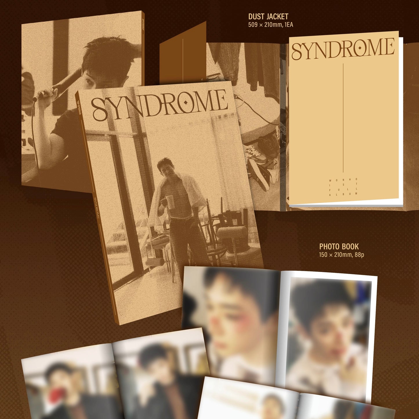 (PRE-ORDER) WONHO - 1ST FULL ALBUM [SYNDROME] (3 VERSIONS) RANDOM - LightUpK