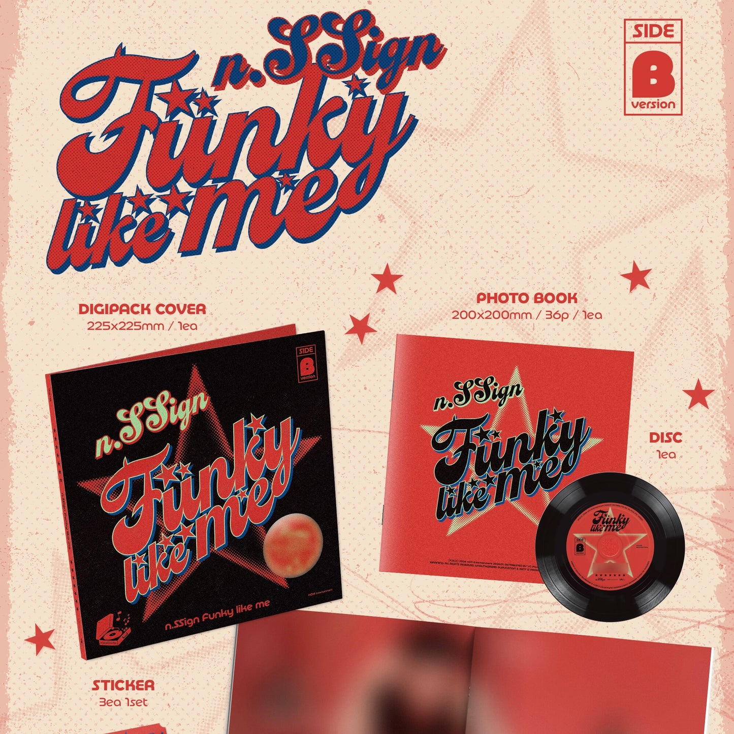 (PRE-ORDER) N.SSIGN - FUNKY LIKE ME (2 VERSIONS) RANDOM