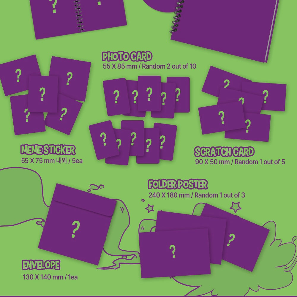 (PRE-ORDER) YOUNG POSSE - EP [GROWING PAIN PT.1 : FREE] (STICKER BOOK VER.) - LightUpK