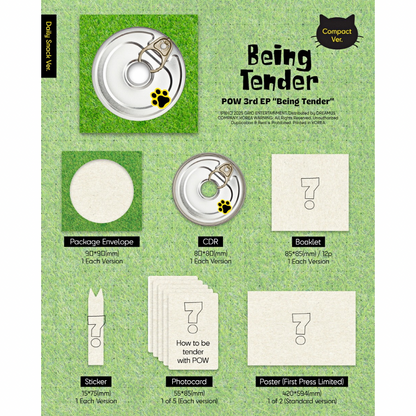 POW - 3RD MINI ALBUM [BEING TENDER] COMPACT VER. (RANDOM) - LightUpK