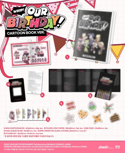 (PRE-ORDER) OURBIRTHDAY - 1ST SINGLE ALBUM [OUR BIRTHDAY] CARTOON BOOK VER.