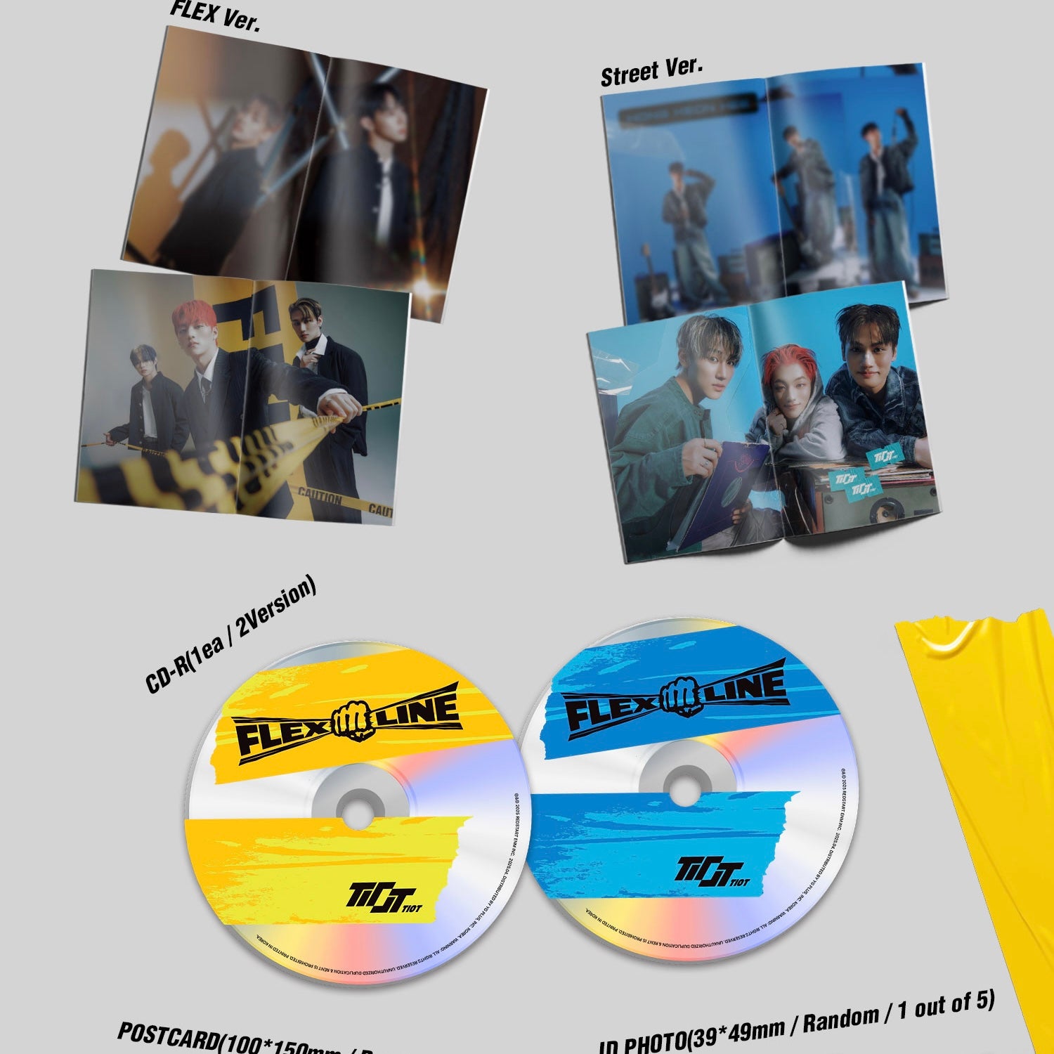 TIOT - 3RD MINI ALBUM [FLEX LINE] (PHOTOBOOK VER. (2 VERSIONS) - LightUpK