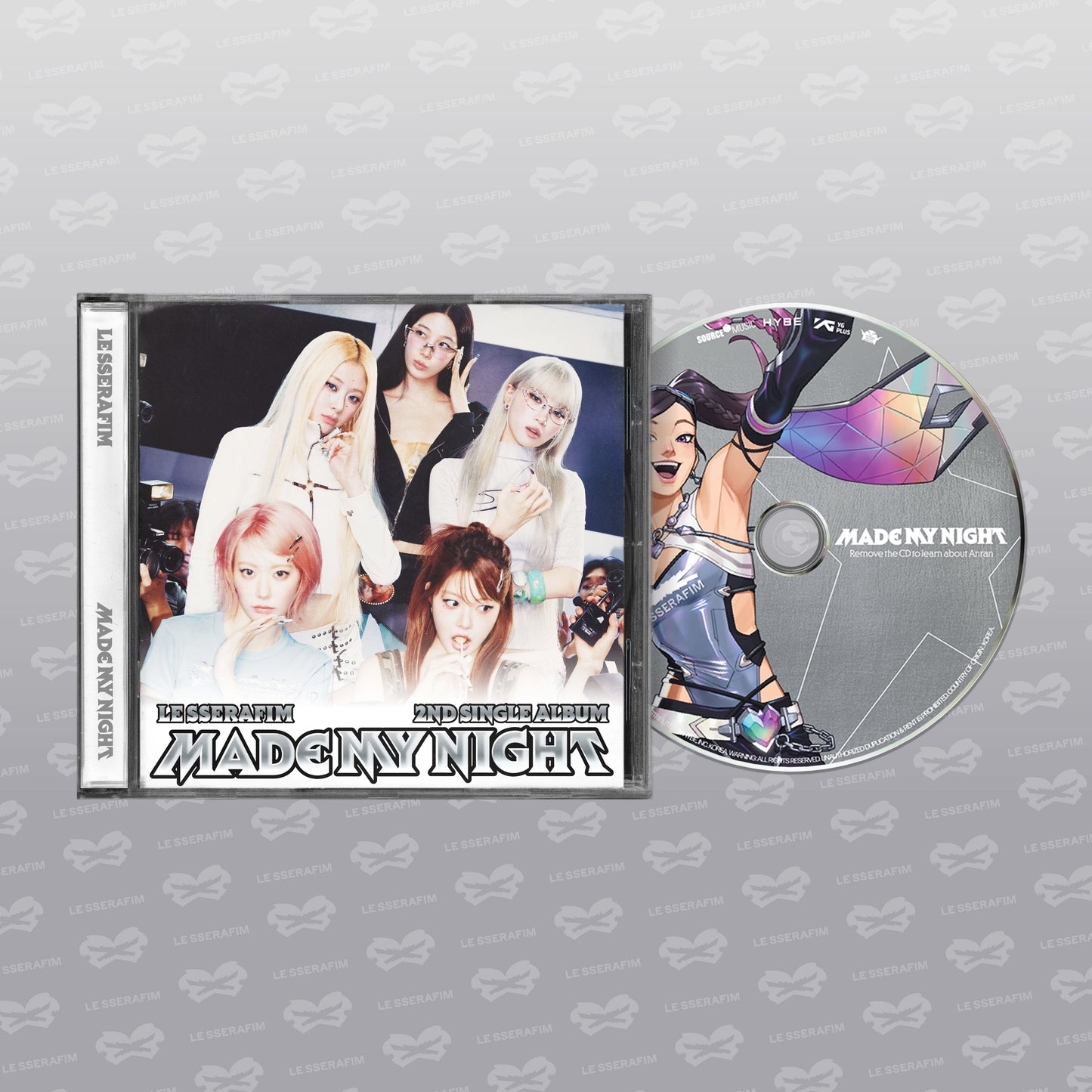 (PRE-ORDER) [hello82] LE SSERAFIM - 2ND SINGLE ALBUM 'MADE MY NIGHT' SINGLE CD (6 VERSIONS)