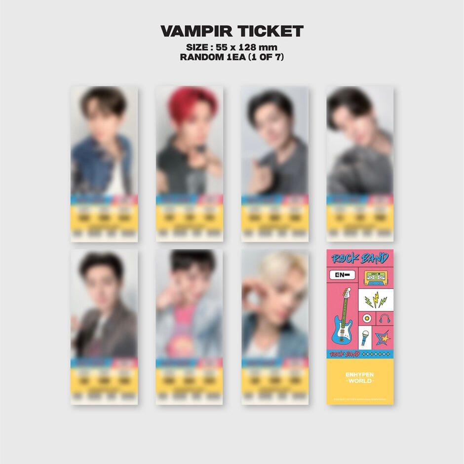 (PRÉCOMMANDE) ENHYPEN - COLLECTION DE CARTES DE COUPON MONDIALES (VERSION BASIQUE ROCK BAND)
