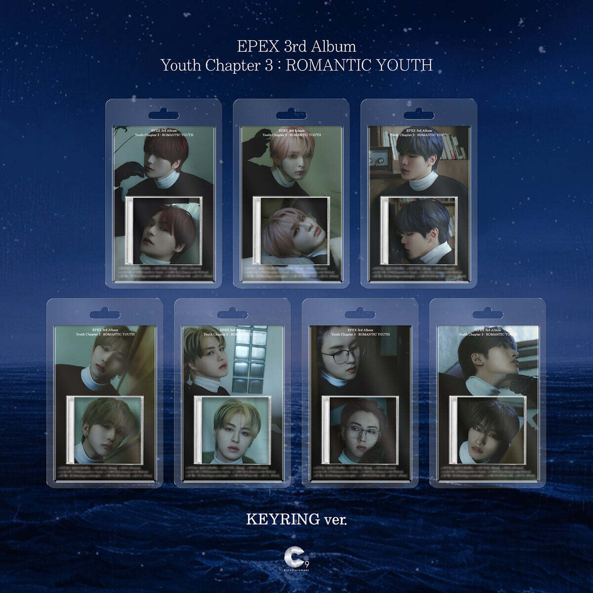 EPEX - 3RD ALBUM [CHAPTER 3 OF BEAUTIFUL YOUTH (SOHWA): ROMANTIC YOUTH] (KEYRING VER.) (7 VERSIONS) - LightUpK