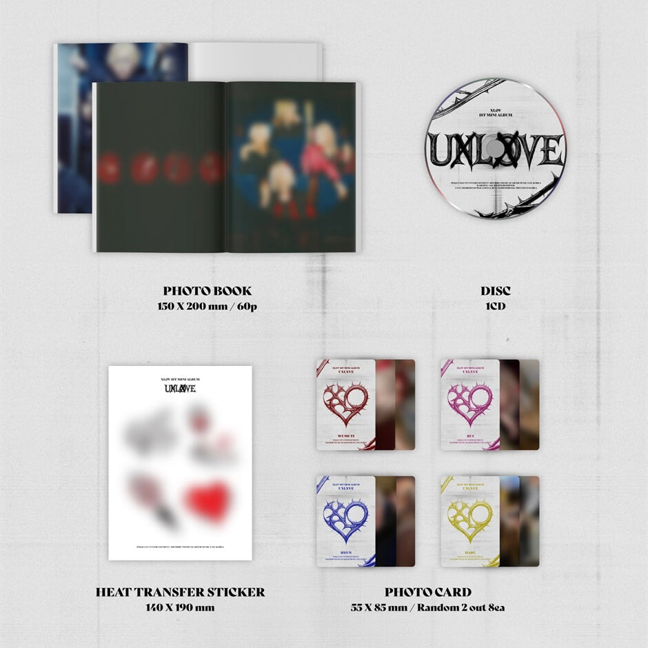(PRE-ORDER) XLOV - 1ST MINI ALBUM [UXLXVE] (2 VERSIONS) RANDOM - LightUpK