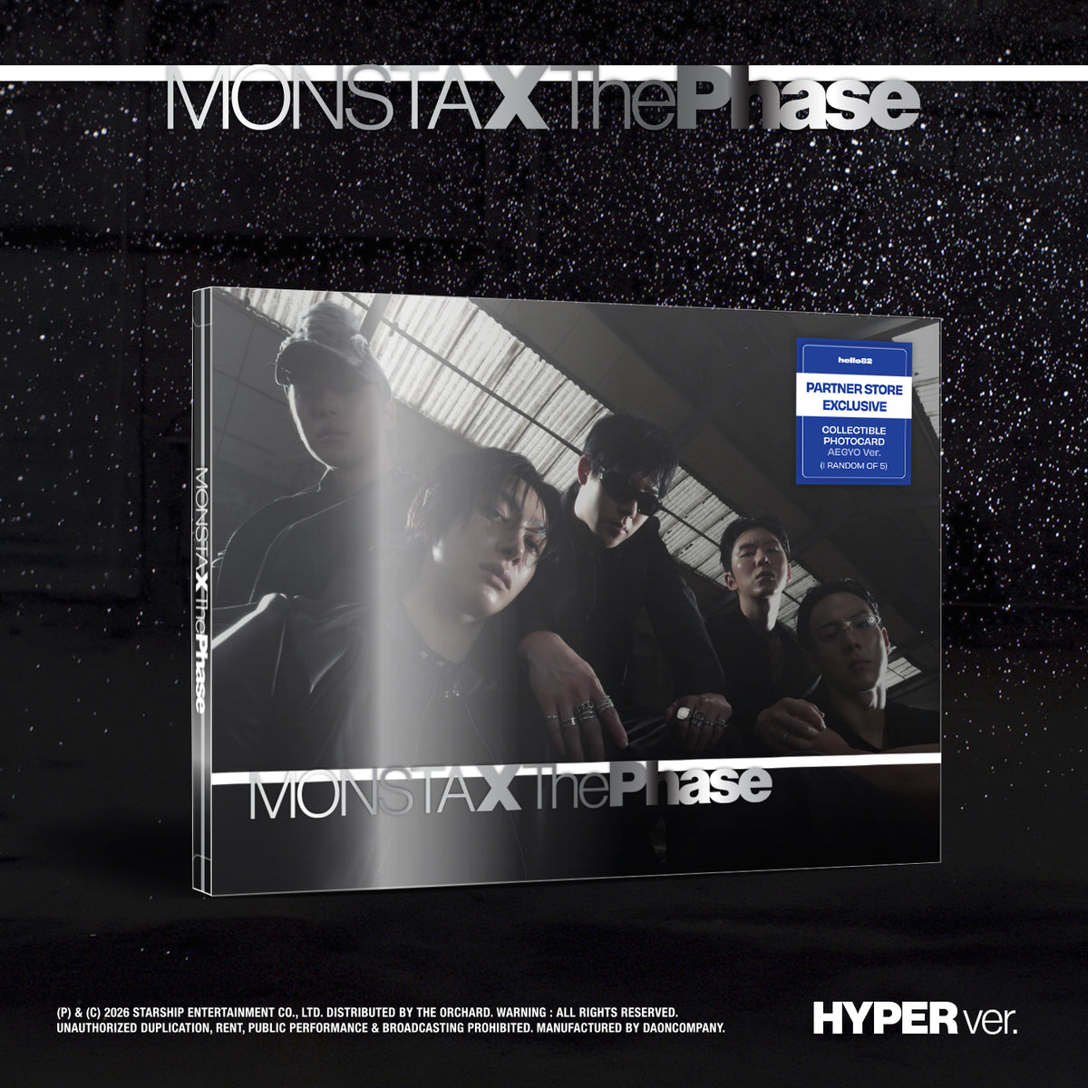[hello82] [PARTNER STORE EXCLUSIVE] MONSTA X - THE PHASE (4 VERSIONS)