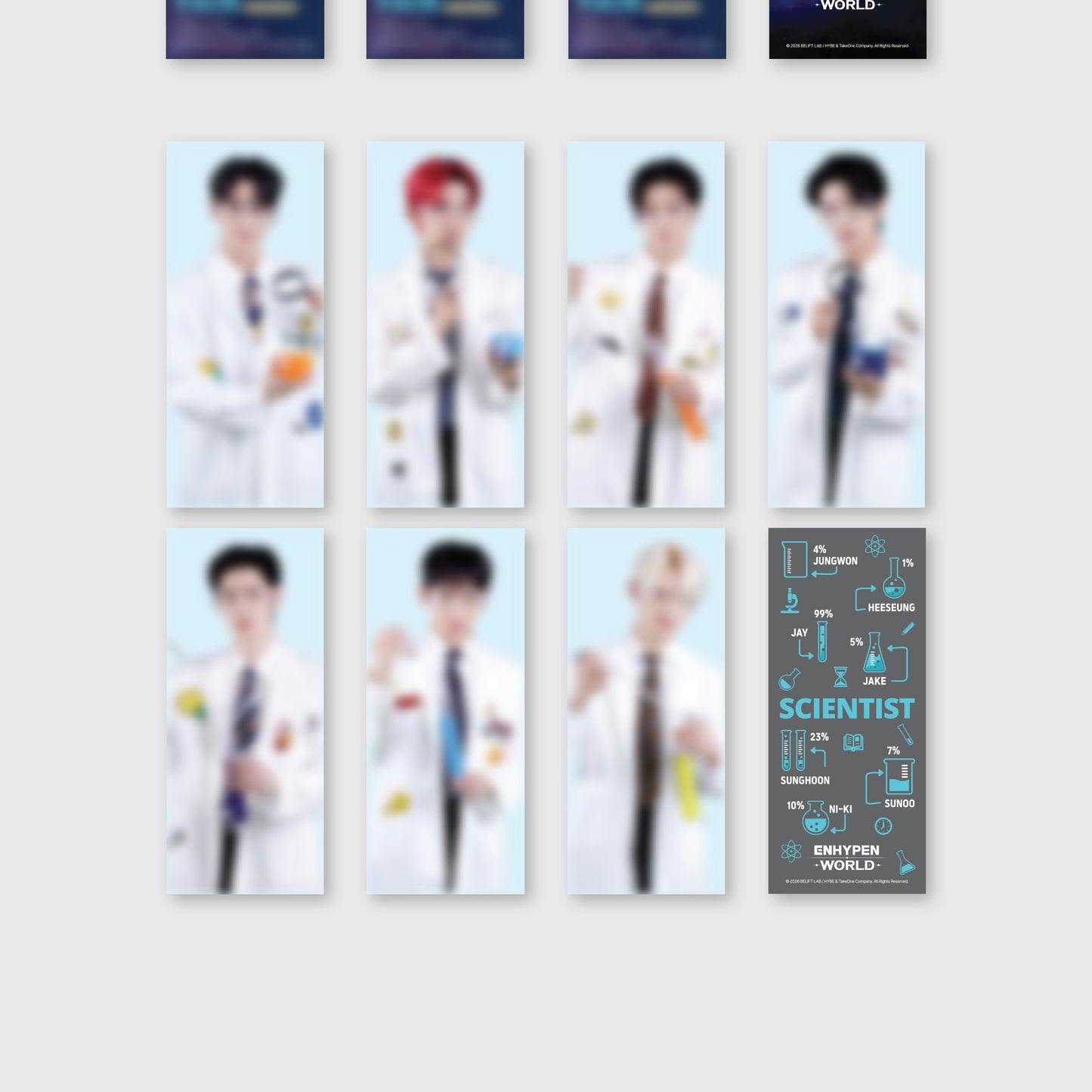 (PRE-ORDER) ENHYPEN - WORLD COUPON CARD COLLECTION (SCIENTIST VER.) (2 VERSIONS) - LightUpK