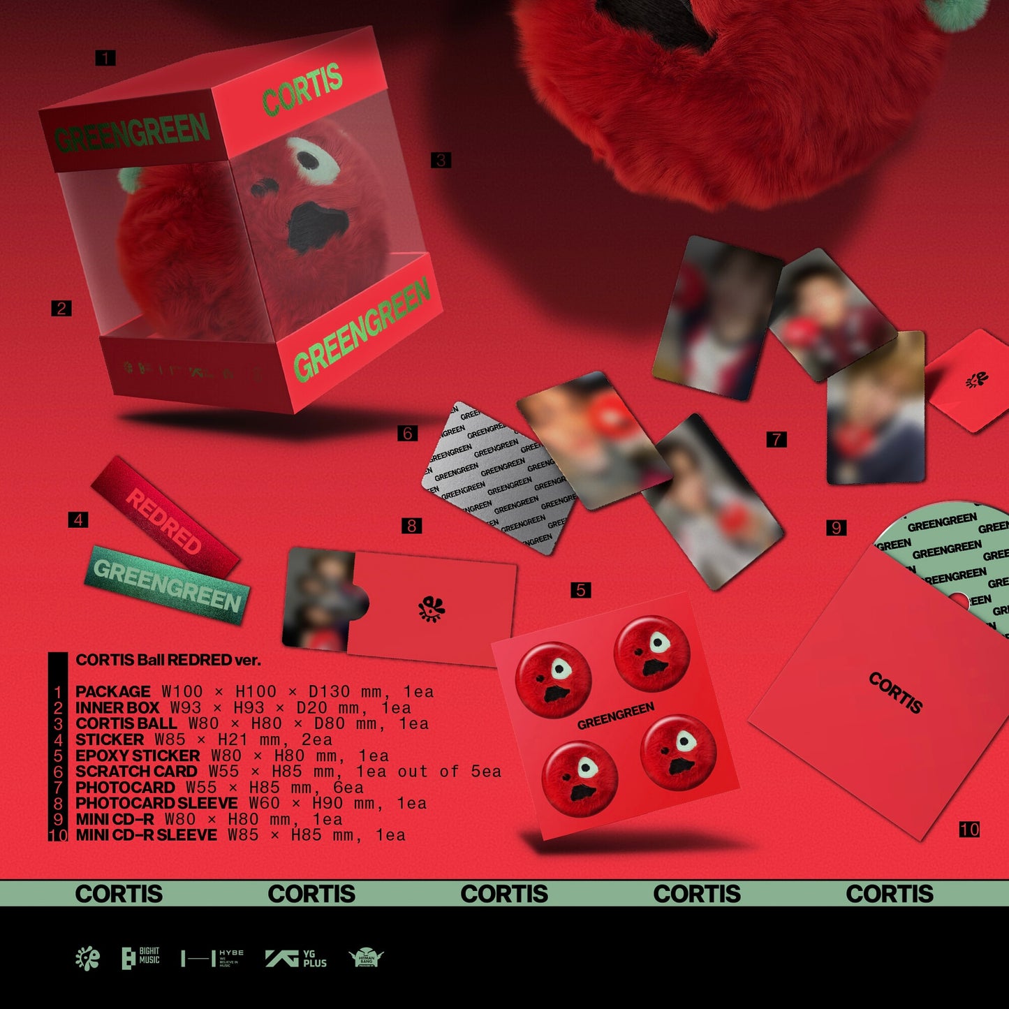 (PRE-ORDER) CORTIS - THE 2ND EP [GREENGREEN] (CORTIS BALL VER.) (3 VERSIONS) RANDOM - LightUpK