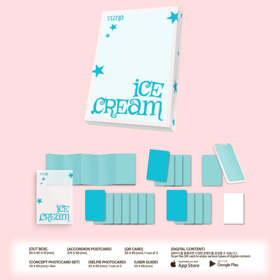 (PRE-ORDER) YUNA (ITZY) - 1ST MINI ALBUM [ICE CREAM] POCAALBUM (2 VERSIONS) RANDOM - LightUpK