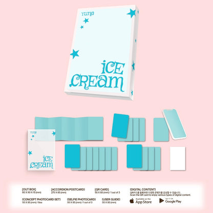 (PRE-ORDER) YUNA (ITZY) - 1ST MINI ALBUM [ICE CREAM] POCAALBUM (2 VERSIONS) RANDOM - LightUpK