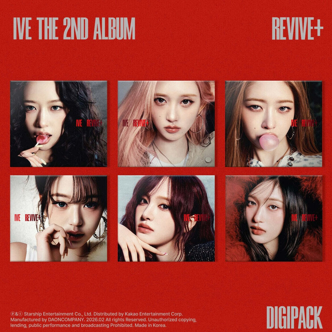 (PRE-ORDER) IVE - THE 2ND ALBUM [REVIVE+] (DIGIPACK VER.) (6 VERSIONS) RANDOM - LightUpK