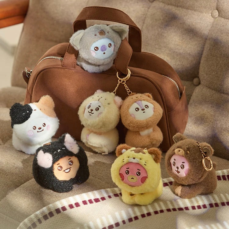 BTS - BT21 BABY MORE FLUFFY DOLL KEYRING - LightUpK