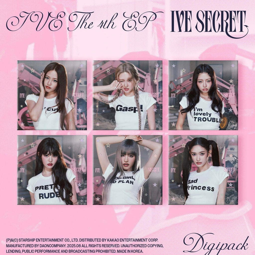 (PRE-ORDER) IVE - THE 4TH EP [IVE SECRET] (DIGIPACK VER.) (6 VERSIONS) RANDOM - LightUpK
