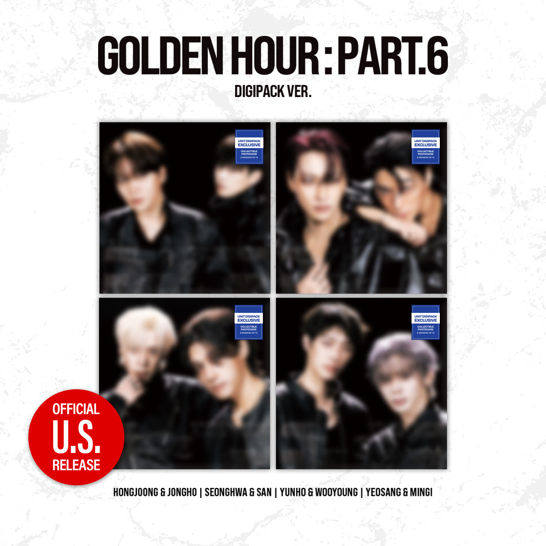 (PRE-ORDER) [hello82] [82EVENT EXCLUSIVE] ATEEZ - GOLDEN HOUR : PART.6 (DIGIPACK UNIT VER.) (4 VERSIONS) RANDOM