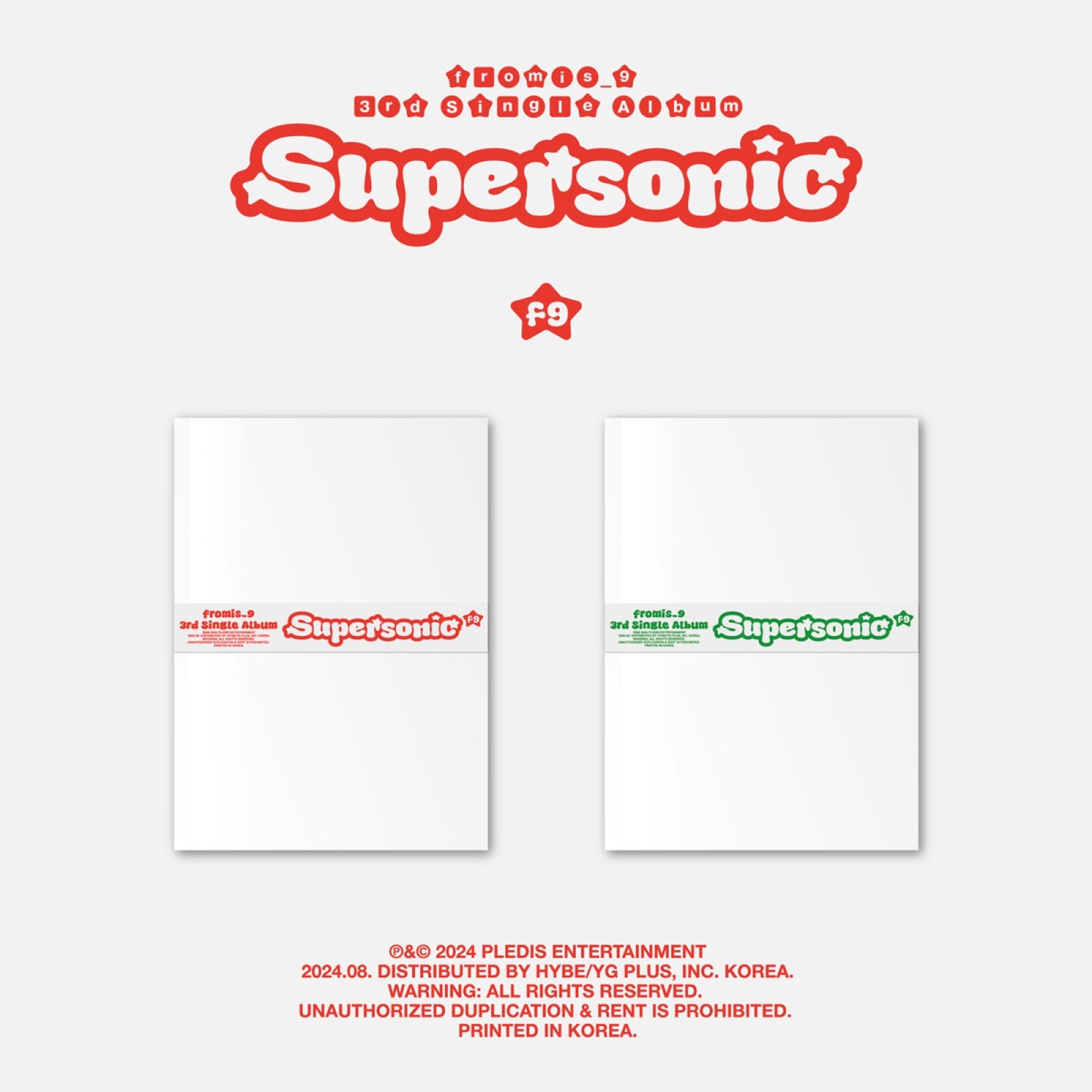 FROMIS_9 - 3RD SINGLE ALBUM [SUPERSONIC] (2 VERSIONS)