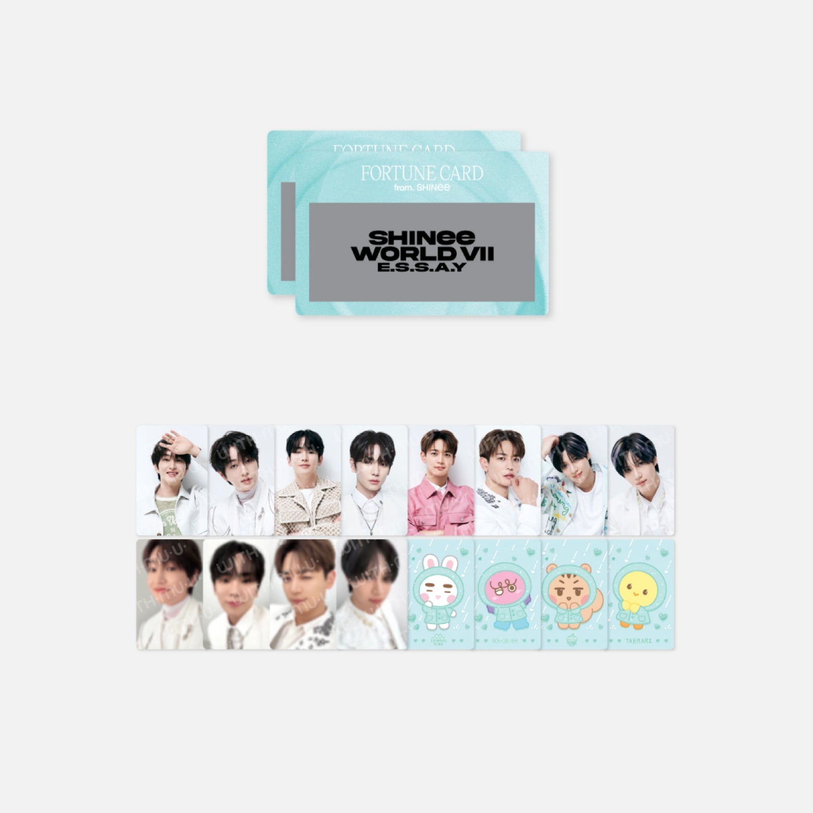 SHINEE - 12 FORTUNE SCRATCH SET / 2025 SHINEE WORLD VII [ESSAY] OFFICIAL MD - LightUpK