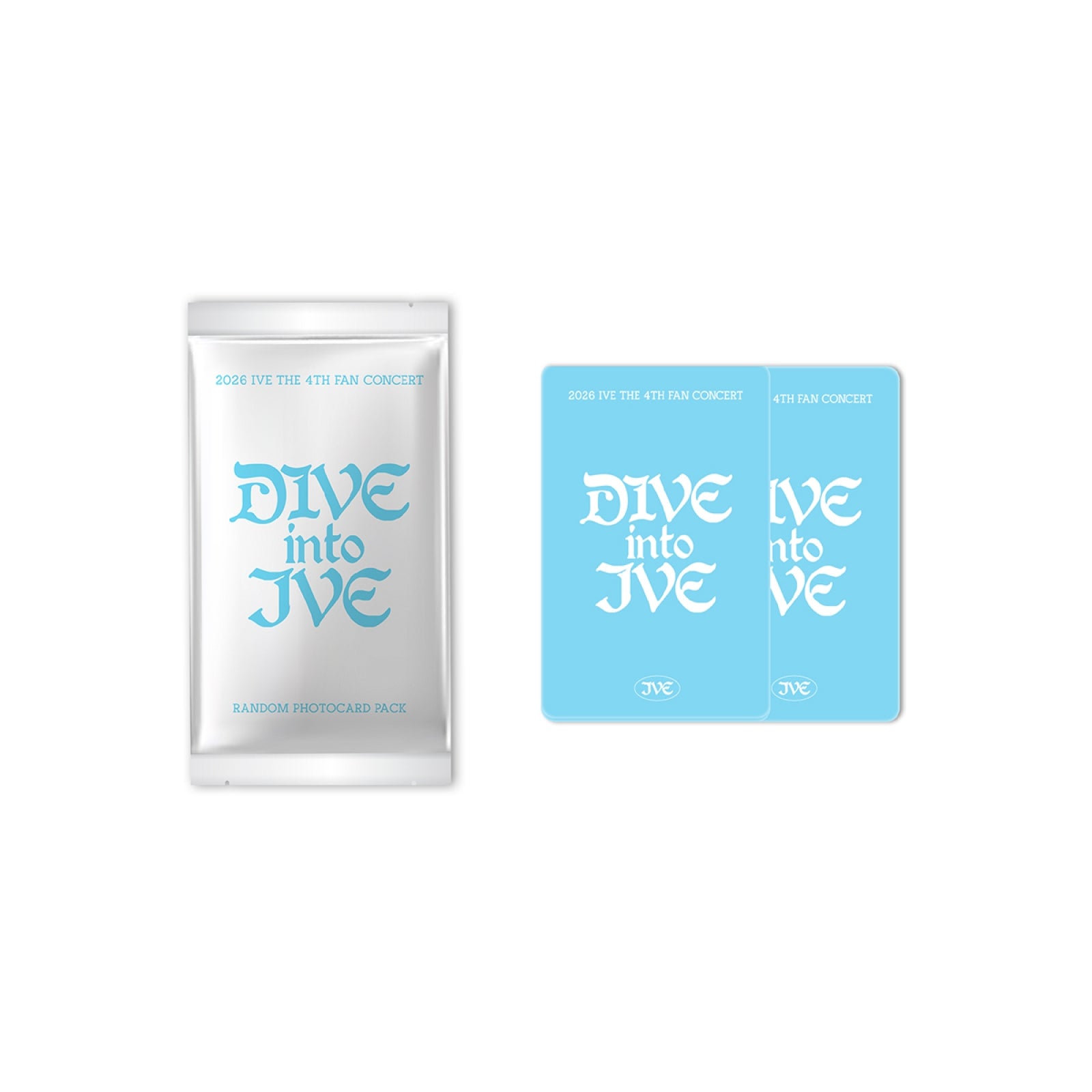 (PRE-ORDER) IVE - 01 RANDOM PHOTOCARD PACK / 2026 IVE THE 4TH FAN CONCERT [DIVE into IVE] OFFICIAL MD - LightUpK