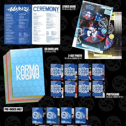 (PRE-ORDER) STRAY KIDS - KARMA (ACCORDION VER.) (8 VERSIONS) RANDOM - LightUpK