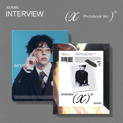 XIUMIN - INTERVIEW X [PHOTOBOOK VER.] (2 VERSIONS) - LightUpK