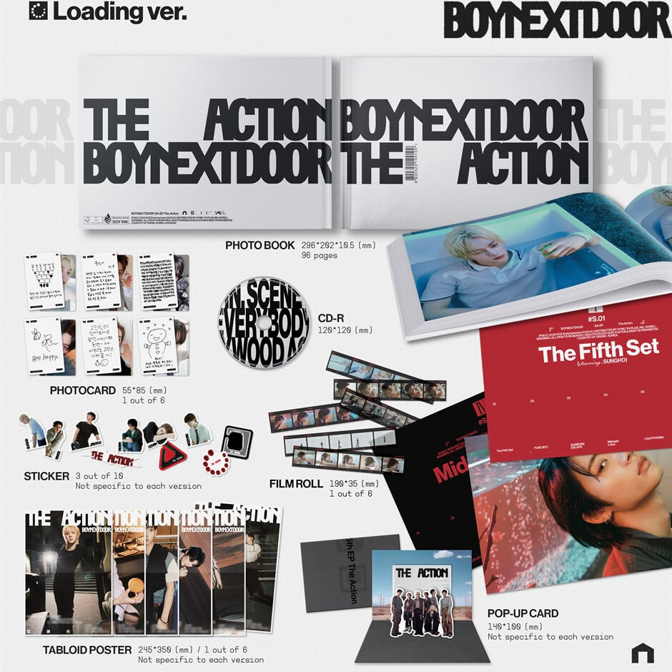 (PRE-ORDER) BOYNEXTDOOR - 5TH EP [THE ACTION] (3 VERSIONS) RANDOM - LightUpK