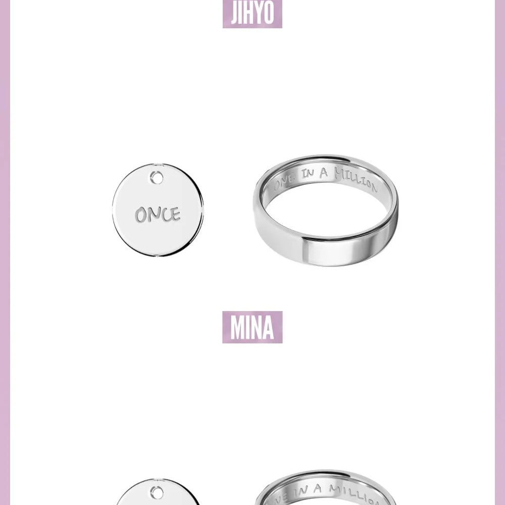 (PRE-ORDER) TWICE - TWICE <THIS IS FOR> WORLD TOUR IN INCHEON MD - RING NECKLACE SET (9 VERSIONS) - LightUpK