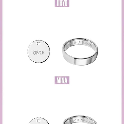 (PRE-ORDER) TWICE - TWICE <THIS IS FOR> WORLD TOUR IN INCHEON MD - RING NECKLACE SET (9 VERSIONS) - LightUpK