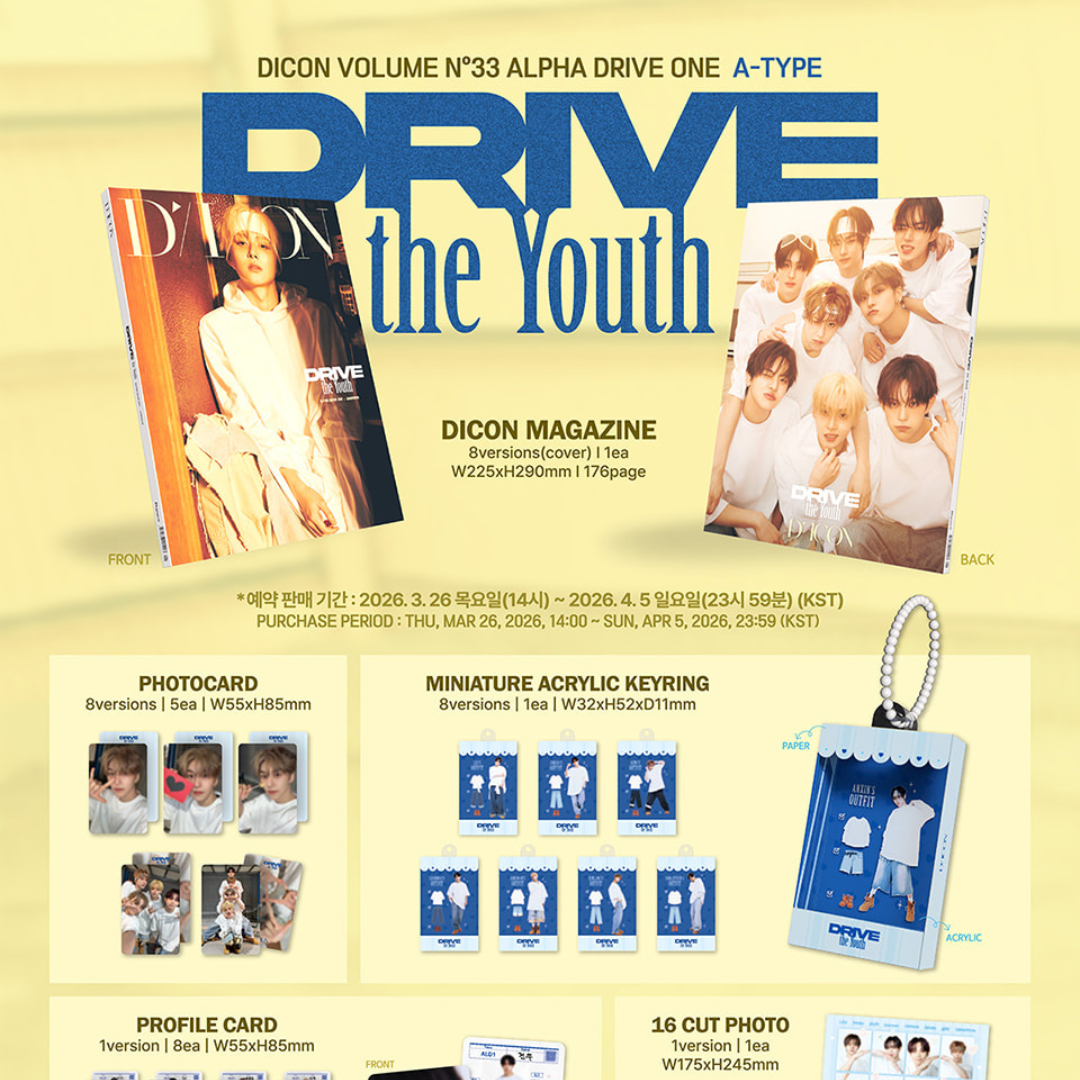 (PRE-ORDER) DICON VOLUME N°33_ALPHA DRIVE ONE [A-TYPE] (8 VERSIONS) - LightUpK