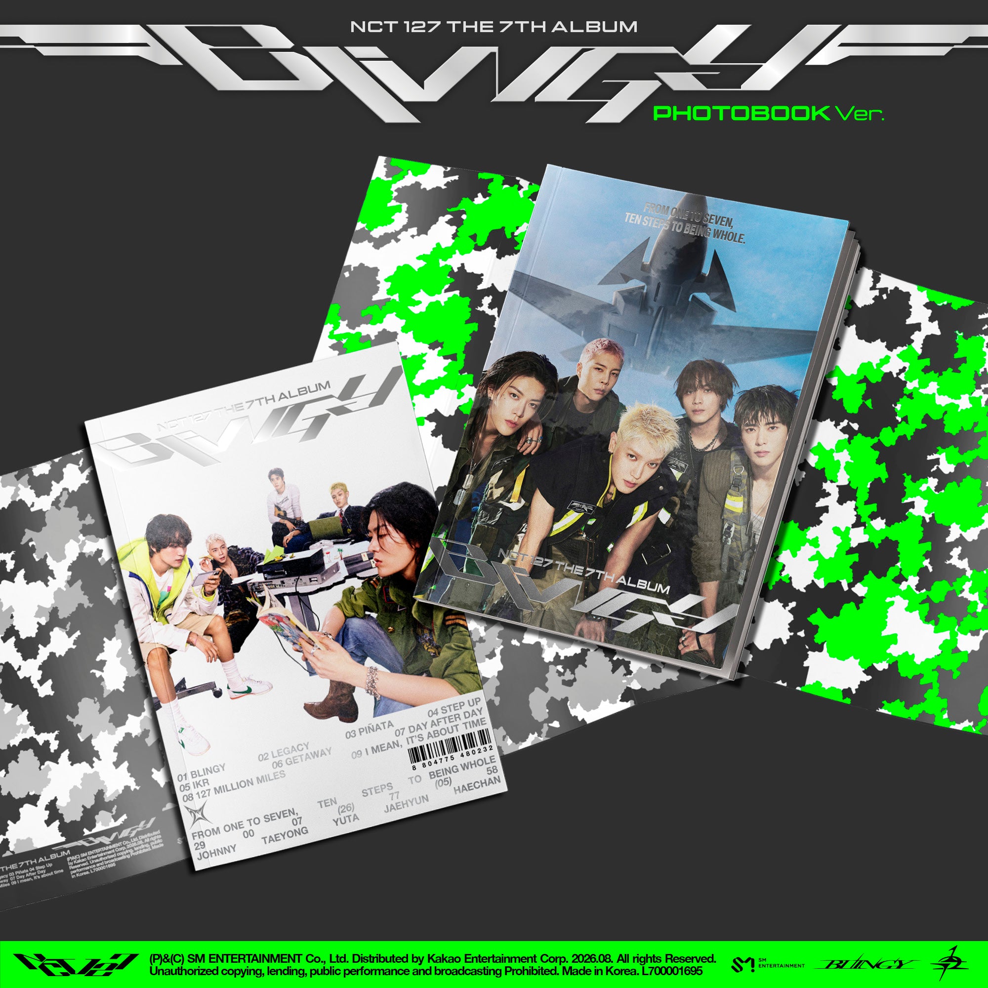 (PRE-ORDER) NCT 127 - 7TH ALBUM [BLINGY] (PHOTOBOOK VER.) (2 VERSIONS) RANDOM