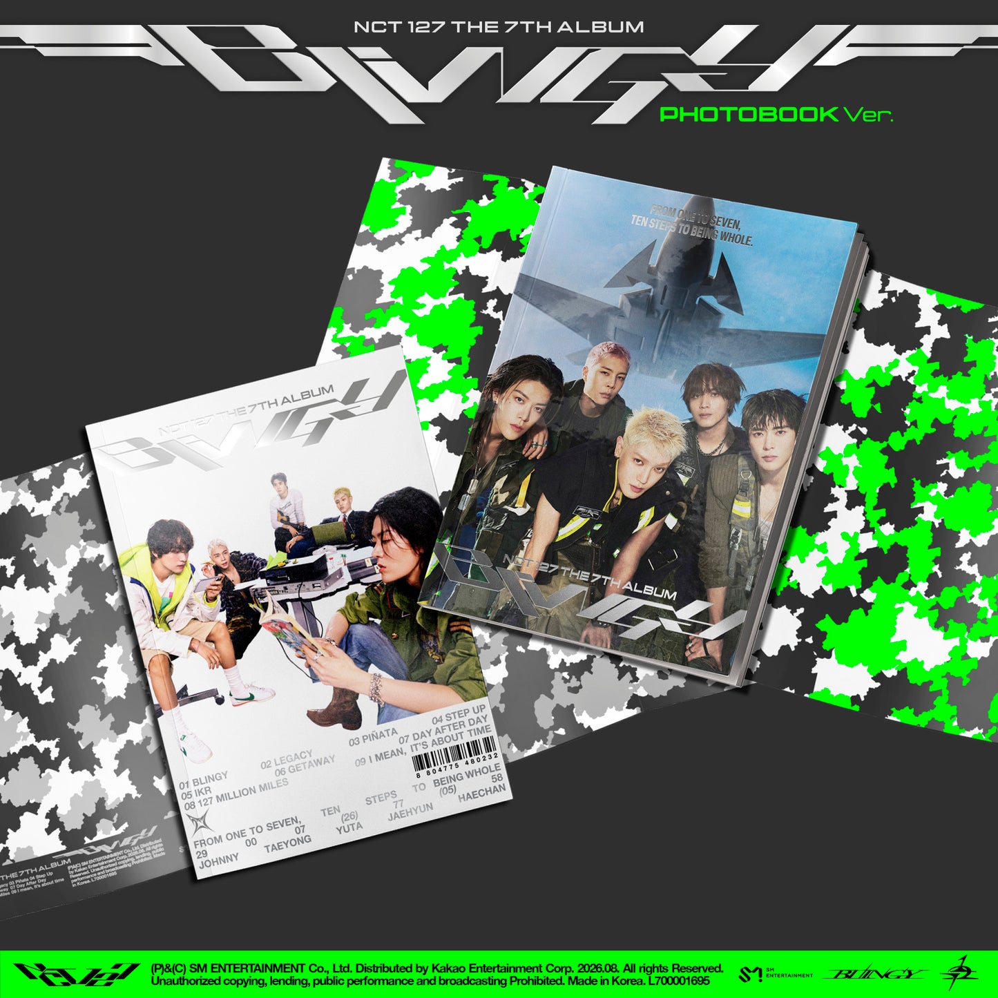 (PRE-ORDER) NCT 127 - 7TH ALBUM [BLINGY] (PHOTOBOOK VER.) (2 VERSIONS) RANDOM