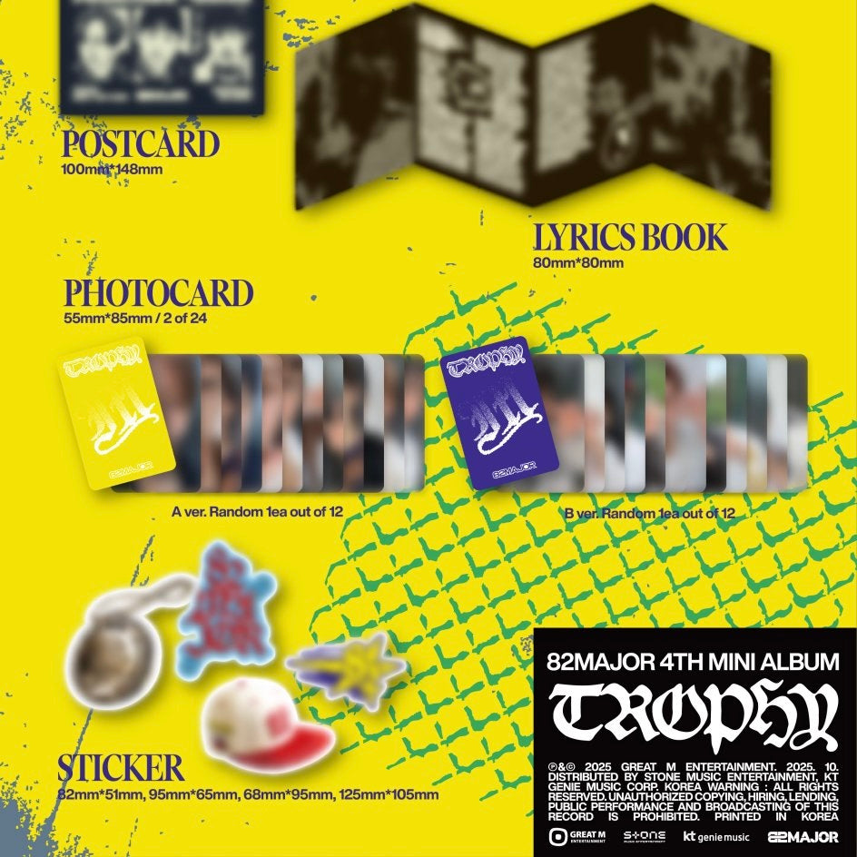 (PRE-ORDER) 82MAJOR - 4TH MINI ALBUM [TROPHY] (SPECIAL VER.) - LightUpK